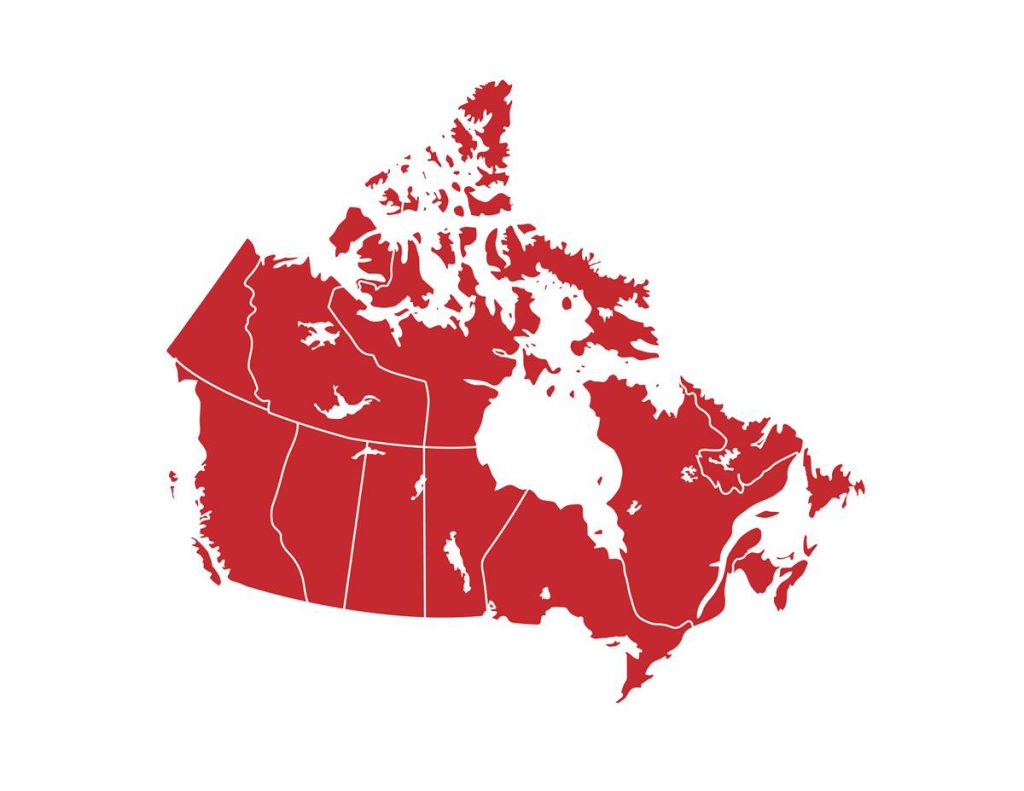 canada map